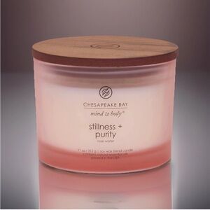 Chesapeake Bay 3- Wick Candle- Stillness & Purity - Rose Water (11oz)